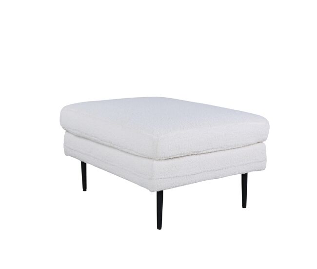 Puf boom blanco de estilo moderno, 49x90x70 cm