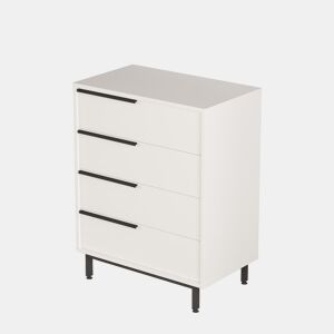Cómoda OCEAN, num estilo moderno, mede 95x75x45 cm e tem 4 gavetas