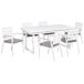 Beliani Conjunto de comedor VALCANETTO/TAVIANO Beliani Conjunto de comedor VALCANETTO/TAVIANO Blanco/ Gris