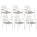 Beliani Conjunto de comedor VALCANETTO/TAVIANO Beliani Conjunto de comedor VALCANETTO/TAVIANO Blanco/ Gris