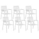 Beliani Conjunto de comedor VALCANETTO/TAVIANO Beliani Conjunto de comedor VALCANETTO/TAVIANO Blanco/ Gris