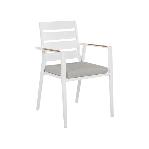 Conjunto refeição jardim 6 lugares em alumínio cinzento 180240 cm VALCANETTOTAVIANO Conjunto refeição jardim 6 lugares em alumínio cinzento 180240 cm VALCANETTOTAVIANO