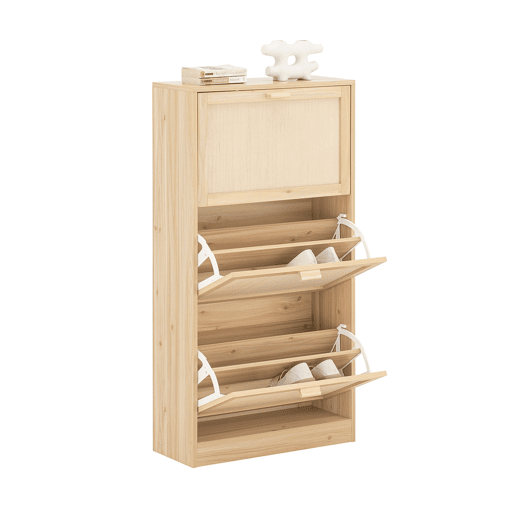 SoBuy FSR159-N Sapateira com 3 Abas e 6 Prateleiras