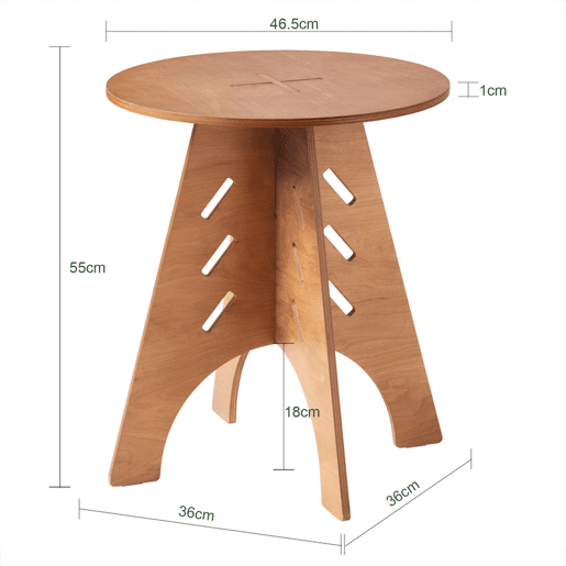 SoBuy HFBT01-BR Mesa de apoio com juntas em espinha de peixe castanho