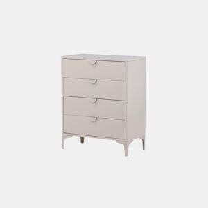 Cómoda PIRING em bege com estilo moderno, com 117x78x40 cm e 4 gavetas