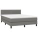 Cama box spring con colchón tela - Rayas horizontales 140x200 Cama box spring con colchón tela - Rayas horizontales 140x200 Azul