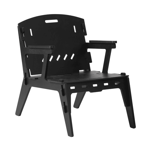 SoBuy HFST02-SCH Cadeira de Balanço Cadeira de Jantar com Encosto Preto