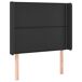 Cama box spring y colchón LED cuero sintético - Liso con clavos 90x190 Cama box spring y colchón LED cuero sintético - Liso con clavos 90x190 Negro
