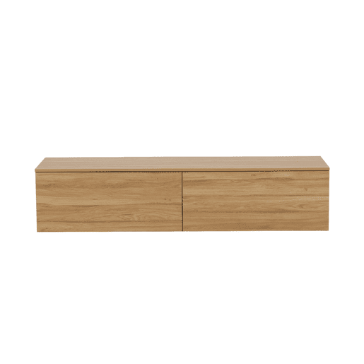 Cómoda FRIHAMN em madeira natural com um estilo moderno, com 35x160x45 cm e 2 gavetas