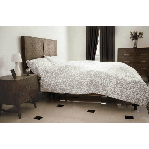 Cómoda ASHTON, de cor castanha, em estilo retro, com 105x100x45 cm e 5 gavetas