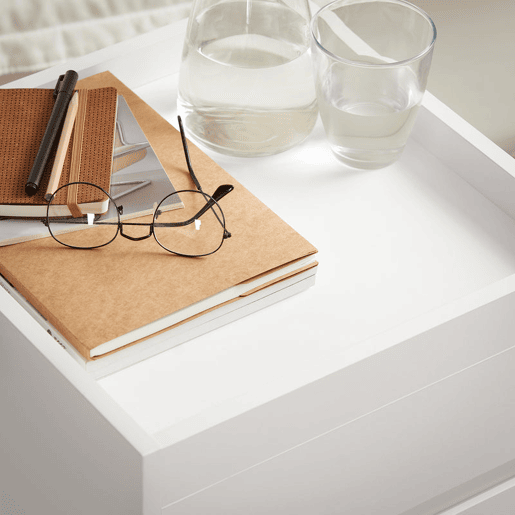 SoBuy FBT121-W Armário de arquivo para escritório em casa com 2 gavetas