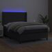 Cama box spring colchón y LED cuero sintético - Diseño plano 140x200 Cama box spring colchón y LED cuero sintético - Diseño plano 140x200 Blanco