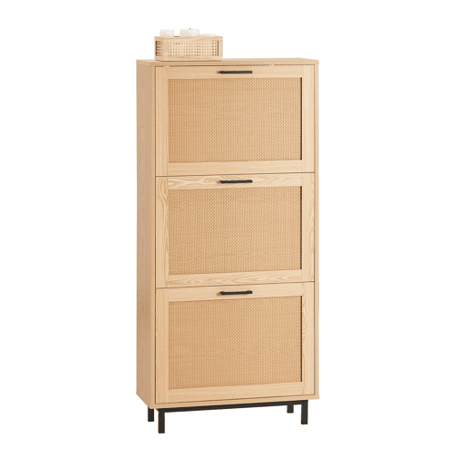 SoBuy Organizador de sapatos estreito com 3 abas FSR155-N