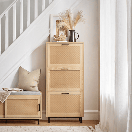 SoBuy Organizador de sapatos estreito com 3 abas FSR155-N