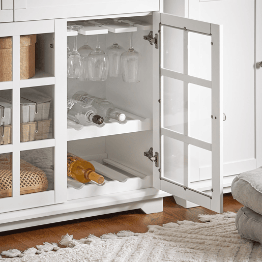SoBuy FSB77-W Aparador de cozinha com 3 portas e 2 gavetas