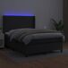 Cama box spring colchón y LED cuero sintético - Diseño plano 140x190 Cama box spring colchón y LED cuero sintético - Diseño plano 140x190 Blanco
