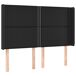Cama box spring colchón y LED cuero sintético - Liso con clavos 140x190 Cama box spring colchón y LED cuero sintético - Liso con clavos 140x190 Negro