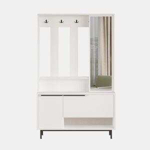 Roupeiros OCEAN, num estilo moderno, medindo 178x112x36 cm, com 2 portas e 4 prateleiras