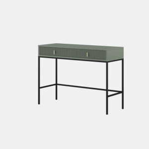 A mesa de consola MAGGIORE apresenta num estilo moderno. Mede 77x104x50 cm e inclui 2 gavetas.