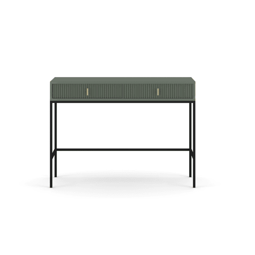 A mesa de consola MAGGIORE apresenta num estilo moderno. Mede 77x104x50 cm e inclui 2 gavetas.