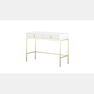 A mesa de consola MAGGIORE apresenta num estilo moderno. Mede 77x104x50 cm e inclui 2 gavetas.