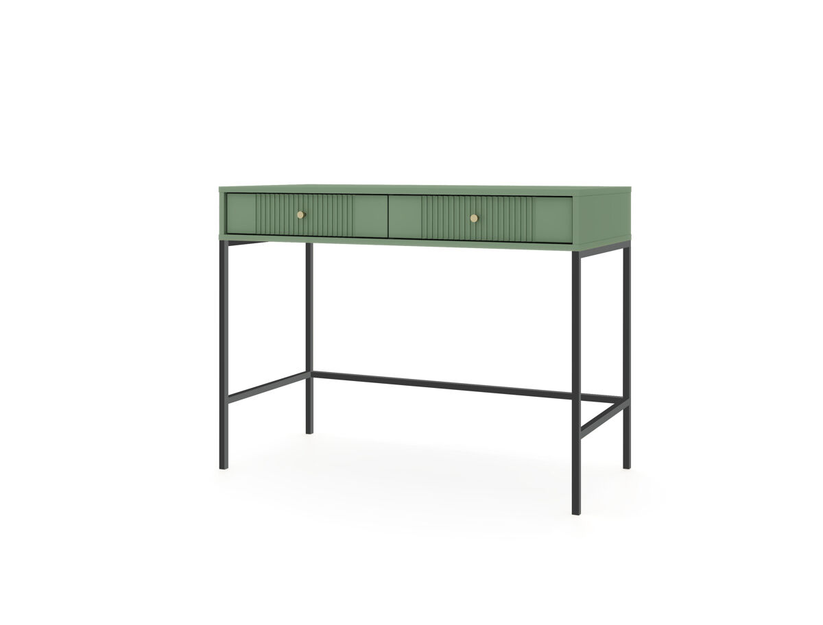 La consola iseo tiene un estilo moderno. mide 79x104x50 cm e incluye 2 cajones.
