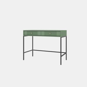 A mesa de consola ISEO apresenta num estilo moderno. Mede 79x104x50 cm e inclui 2 gavetas.