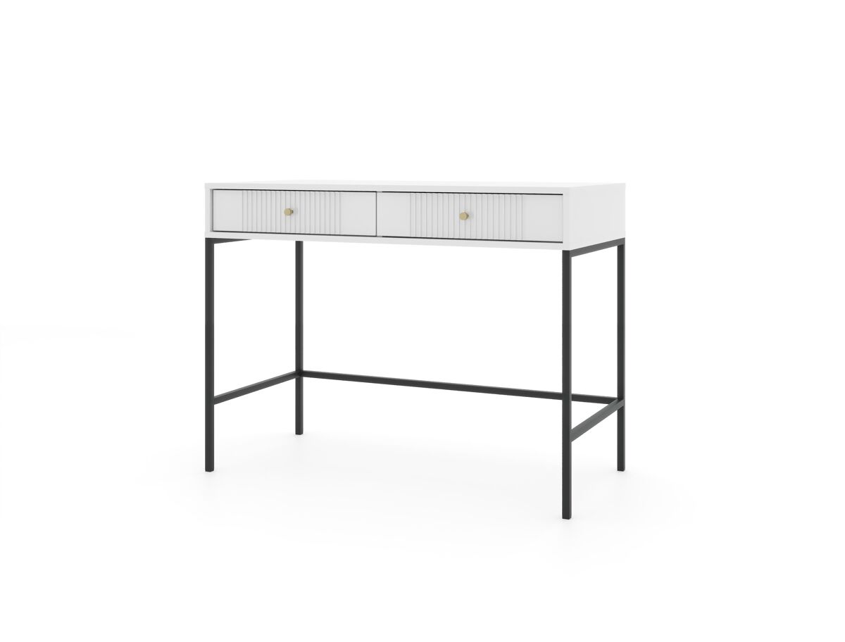 La consola iseo tiene un estilo moderno. mide 79x104x50 cm e incluye 2 cajones.