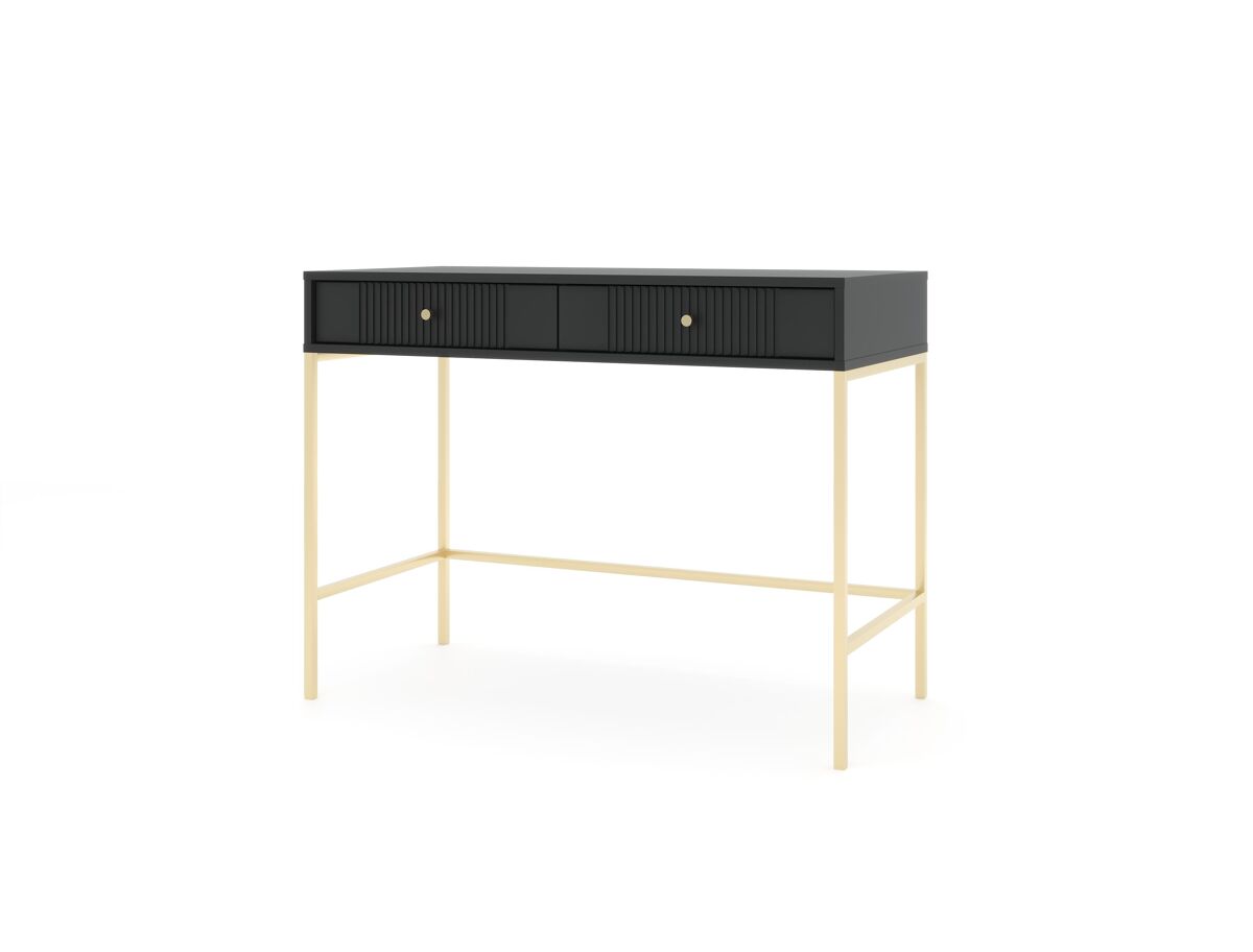 La consola iseo de estilo moderno. mide 79x104x50 cm e incluye 2 cajones.