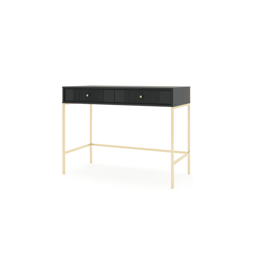 A mesa de consola ISEO apresenta num estilo moderno. Mede 79x104x50 cm e inclui 2 gavetas.