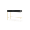 A mesa de consola ISEO apresenta num estilo moderno. Mede 79x104x50 cm e inclui 2 gavetas.