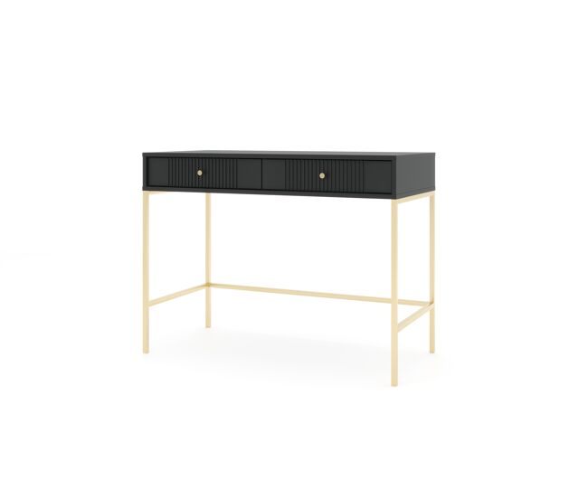 La consola iseo de estilo moderno. mide 79x104x50 cm e incluye 2 cajones.