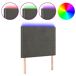 Cabecero con luces LED terciopelo 90 Cabecero con luces LED terciopelo 90 Gris Oscuro