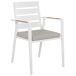 Beliani Silla de jardín TAVIANO Beliani Silla de jardín TAVIANO Blanco/ Gris