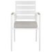 Beliani Silla de jardín TAVIANO Beliani Silla de jardín TAVIANO Blanco/ Gris