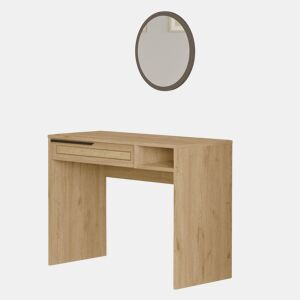 Mesa de consola OCEAN num estilo moderno, com 75x100x45 cm, com 1 gaveta e 1 prateleira