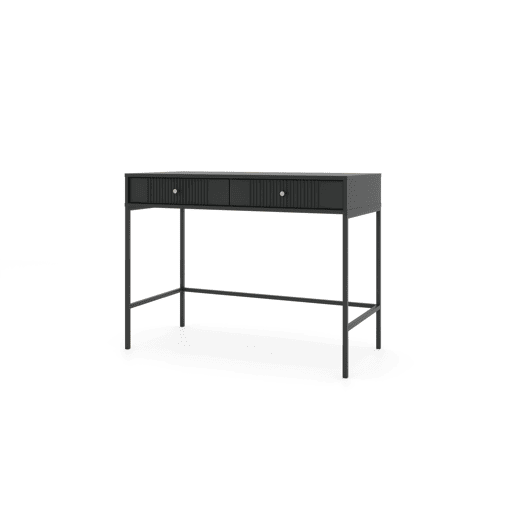 A mesa de consola ISEO apresenta num estilo moderno. Mede 79x104x50 cm e inclui 2 gavetas.