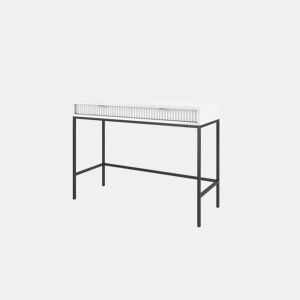 A mesa de consola AVON estilo retro. Mede 77x104x50 cm e inclui 2 gavetas.