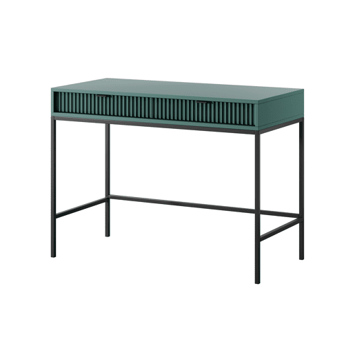 A mesa de consola AVON estilo retro. Mede 77x104x50 cm e inclui 2 gavetas.