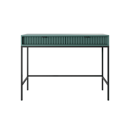 A mesa de consola AVON estilo retro. Mede 77x104x50 cm e inclui 2 gavetas.
