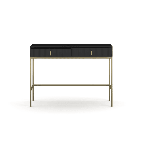 A mesa de consola MAGGIORE apresenta num estilo moderno. Mede 77x104x50 cm e inclui 2 gavetas.