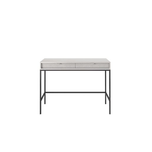 A mesa de consola AVON estilo retro. Mede 77x104x50 cm e inclui 2 gavetas.