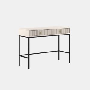 A mesa de consola MAGGIORE apresenta num estilo moderno. Mede 77x104x50 cm e inclui 2 gavetas.