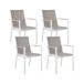 Beliani Silla de jardín BUSSETO Beliani Silla de jardín BUSSETO Blanco/ Gris