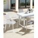 Beliani Silla de jardín BUSSETO Beliani Silla de jardín BUSSETO Blanco/ Gris