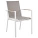 Beliani Silla de jardín BUSSETO Beliani Silla de jardín BUSSETO Blanco/ Gris