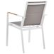 Beliani Silla de jardín BUSSETO Beliani Silla de jardín BUSSETO Blanco/ Gris