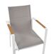 Beliani Silla de jardín BUSSETO Beliani Silla de jardín BUSSETO Blanco/ Gris