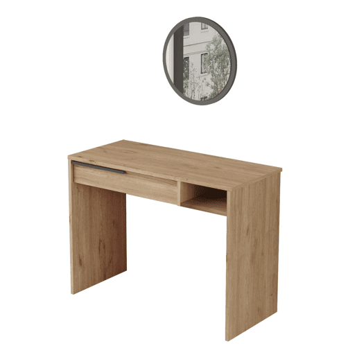Mesa de consola OCEAN num estilo moderno, com 75x100x45 cm, com 1 gaveta e 1 prateleira