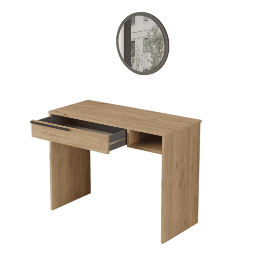Mesa de consola OCEAN num estilo moderno, com 75x100x45 cm, com 1 gaveta e 1 prateleira